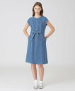 BLUE LABEL CRESTBRIDGE ライトデニムドレス ブルーレーベル / ブラックレーベル・クレストブリッジ ワンピース・ドレス ドレス ブルー ネ...