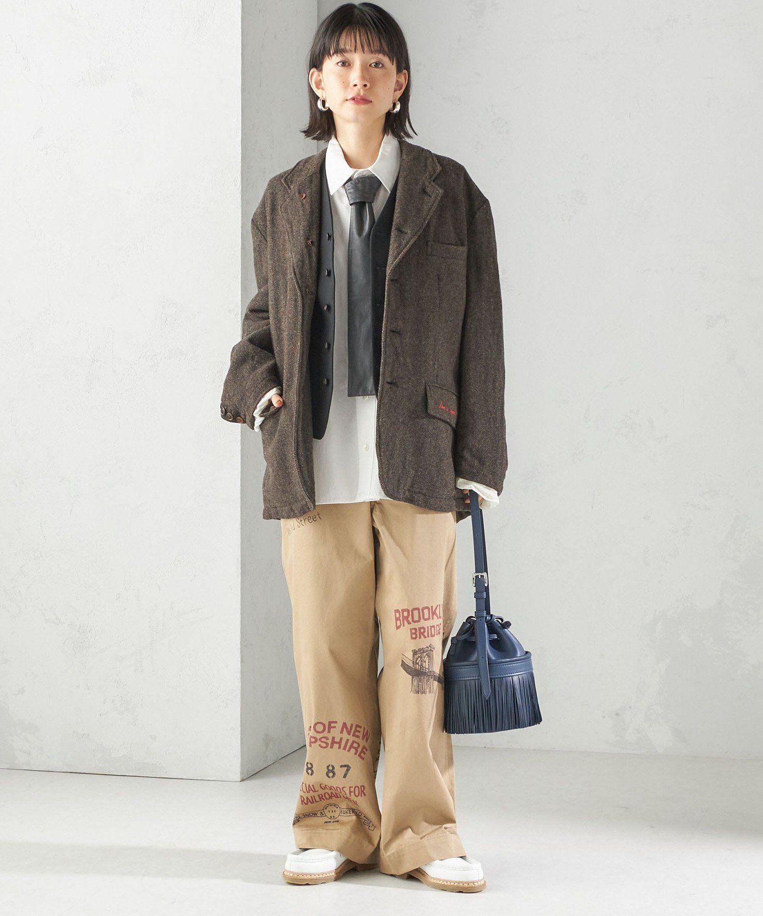 SHIPS WOMEN 【SHIPS別注】Jane smith: 50th ANNIV ブリティッシュ ウール ジャケット シップス ジャケット・アウター テーラードジャケット・ブレザー ブラウン【送料無料】