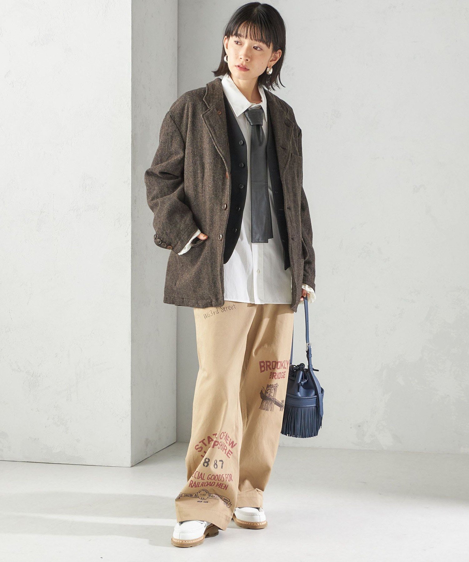SHIPS WOMEN 【SHIPS別注】Jane smith: 50th ANNIV ブリティッシュ ウール ジャケット シップス ジャケット・アウター テーラードジャケット・ブレザー ブラウン【送料無料】