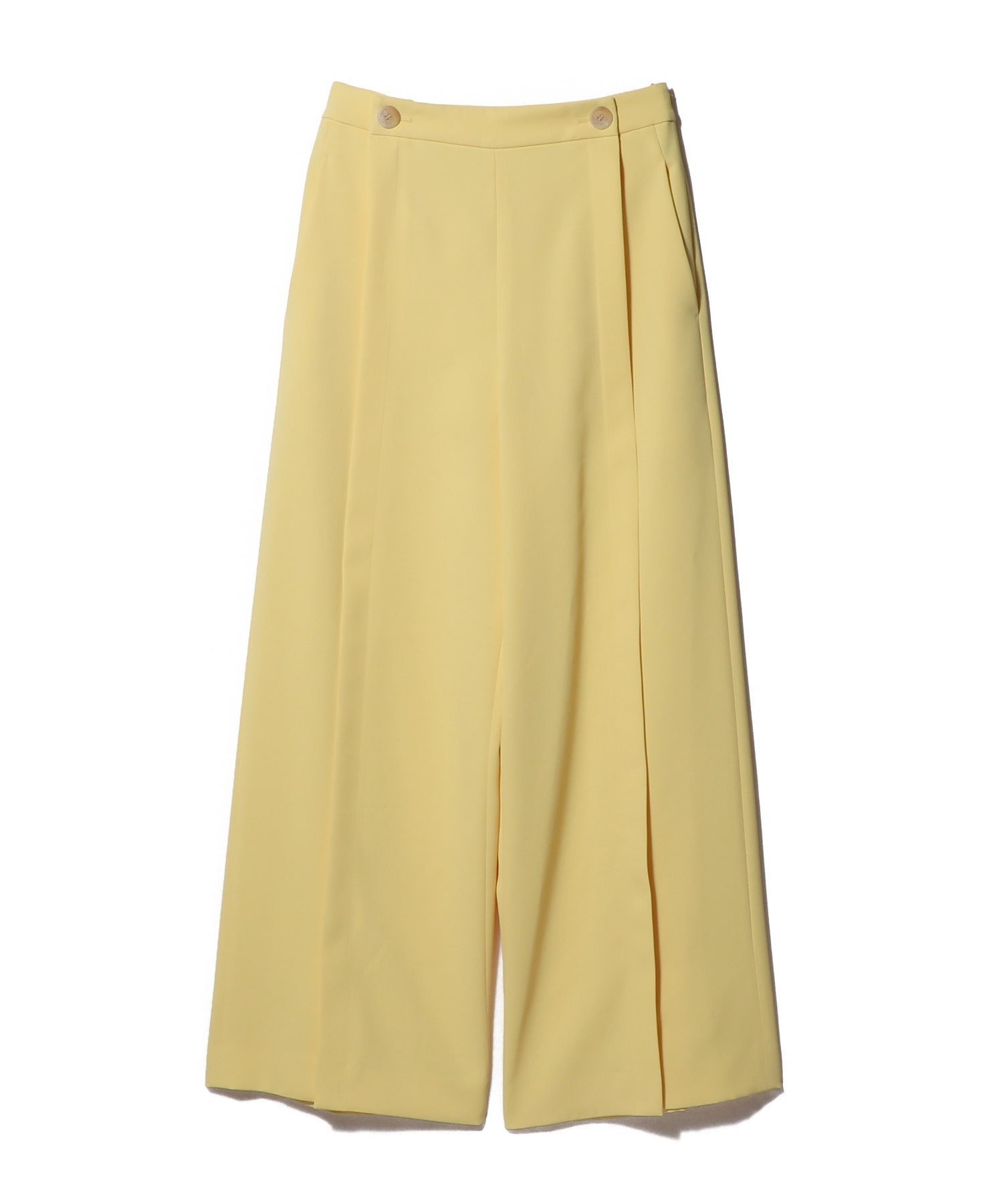 COLUMN / タックパンツ エストネーション パンツ スラックス・ドレスパンツ イエロー ホワイト ネイビー