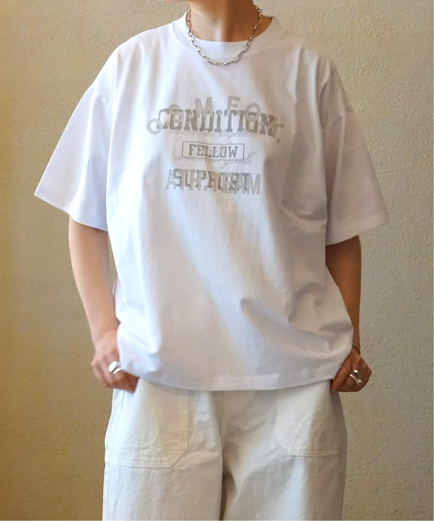journal standard luxe プリントT(OSMFOK) ジャーナルスタンダード ラックス トップス カットソー・Tシャツ ピンク グレー【送料無料】