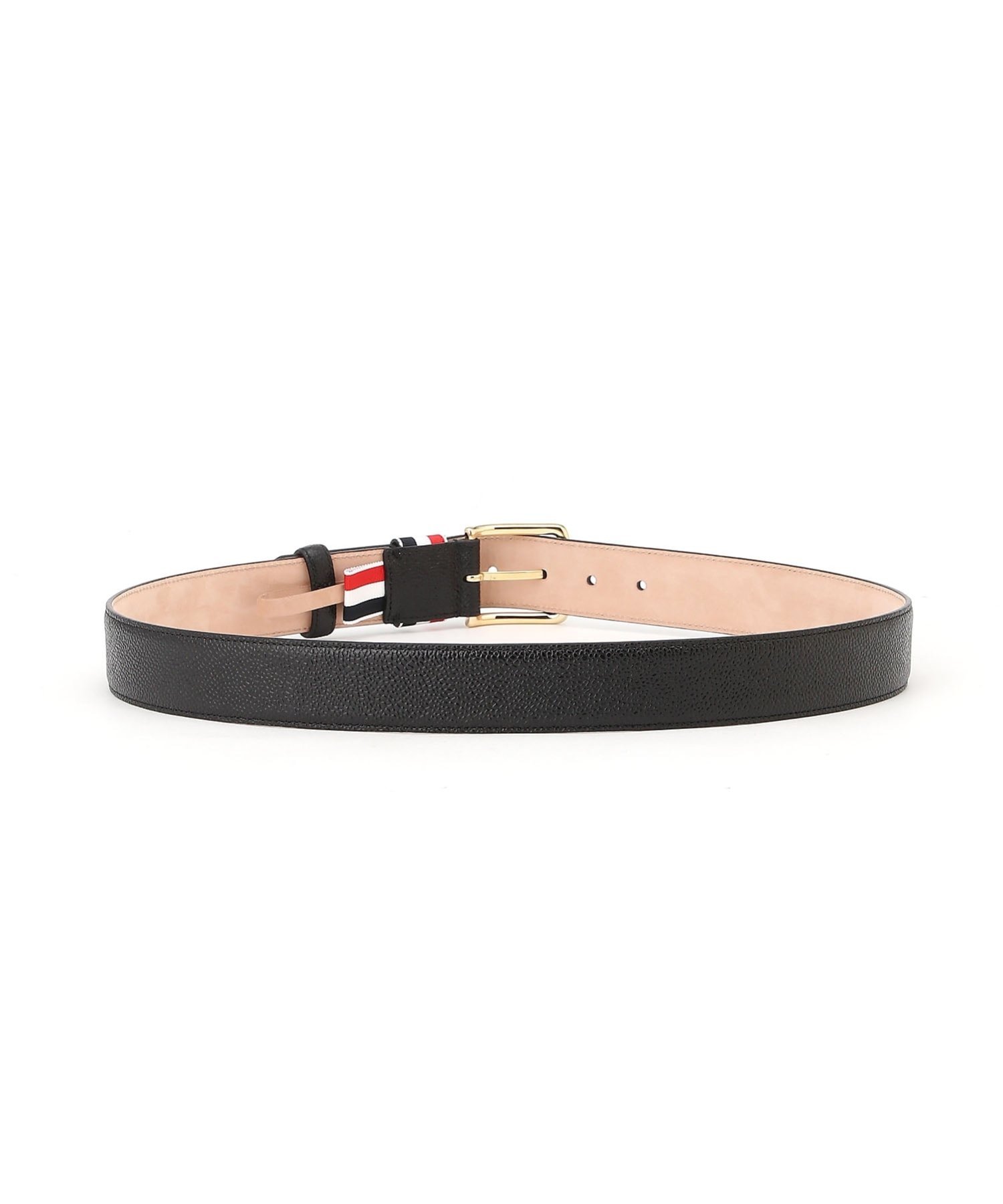 35MM BELT W/ RWB LOOP IN PEBBLE GRAIN トムブラウン ファッション雑貨 ベルト ブラック