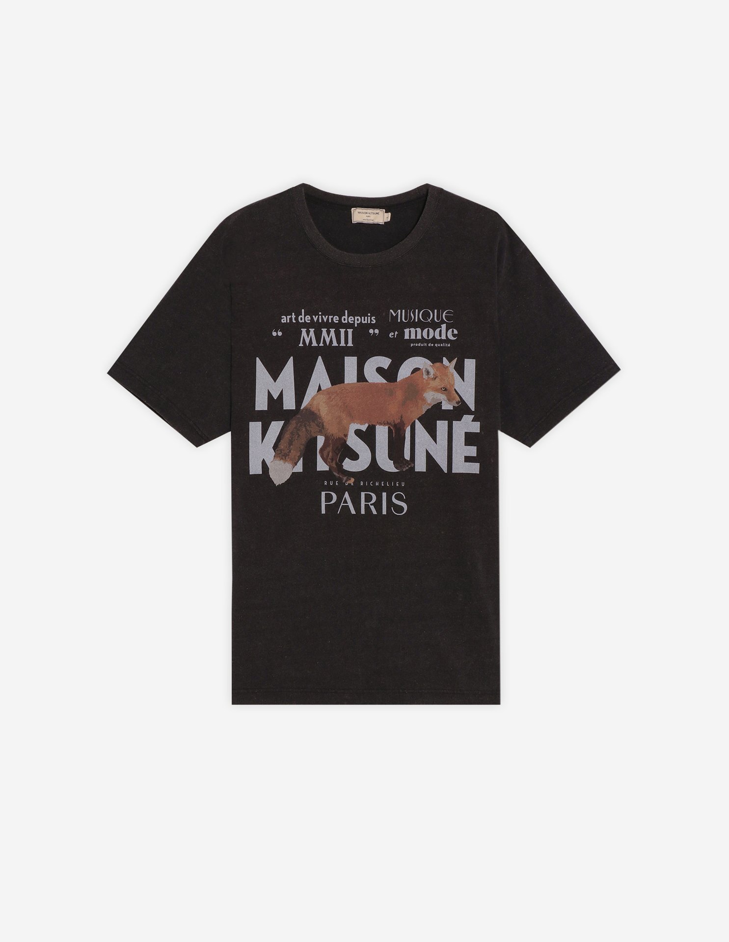 メゾンキツネ Tシャツ メンズ Maison Kitsune MAISON KITSUNE/(M)JP EXCLUSIVE FOX TEE メゾン キツネ トップス カットソー・Tシャツ グレー ピンク パープル【送料無料】