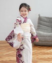 utatane utatane kids 子供浴衣3点セット 女の子 えんじのひらひら花染分け ウタタネ 着物・浴衣・和装小物 浴衣 レッド【送料無料】