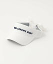 UNITED ARROWS GOLF ウィメンズ リボン サンバイザー ユナイテッドアローズ スポーツ・アウトドア用品 ゴルフグッズ ホワイト ブラック【送料無...