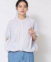 【SALE/37%OFF】Dessin ドロップショルダーブラウス デッサン トップス シャツ・ブラウス ホワイト ブラウン