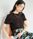 UNITED ARROWS green label relaxing シアー フロッキー Tシャツ ユナイテッドアローズ グリーンレーベルリラクシング トップス カットソー・Tシャツ グレー ブラック ブラウン グリーン ブルー【送料無料】