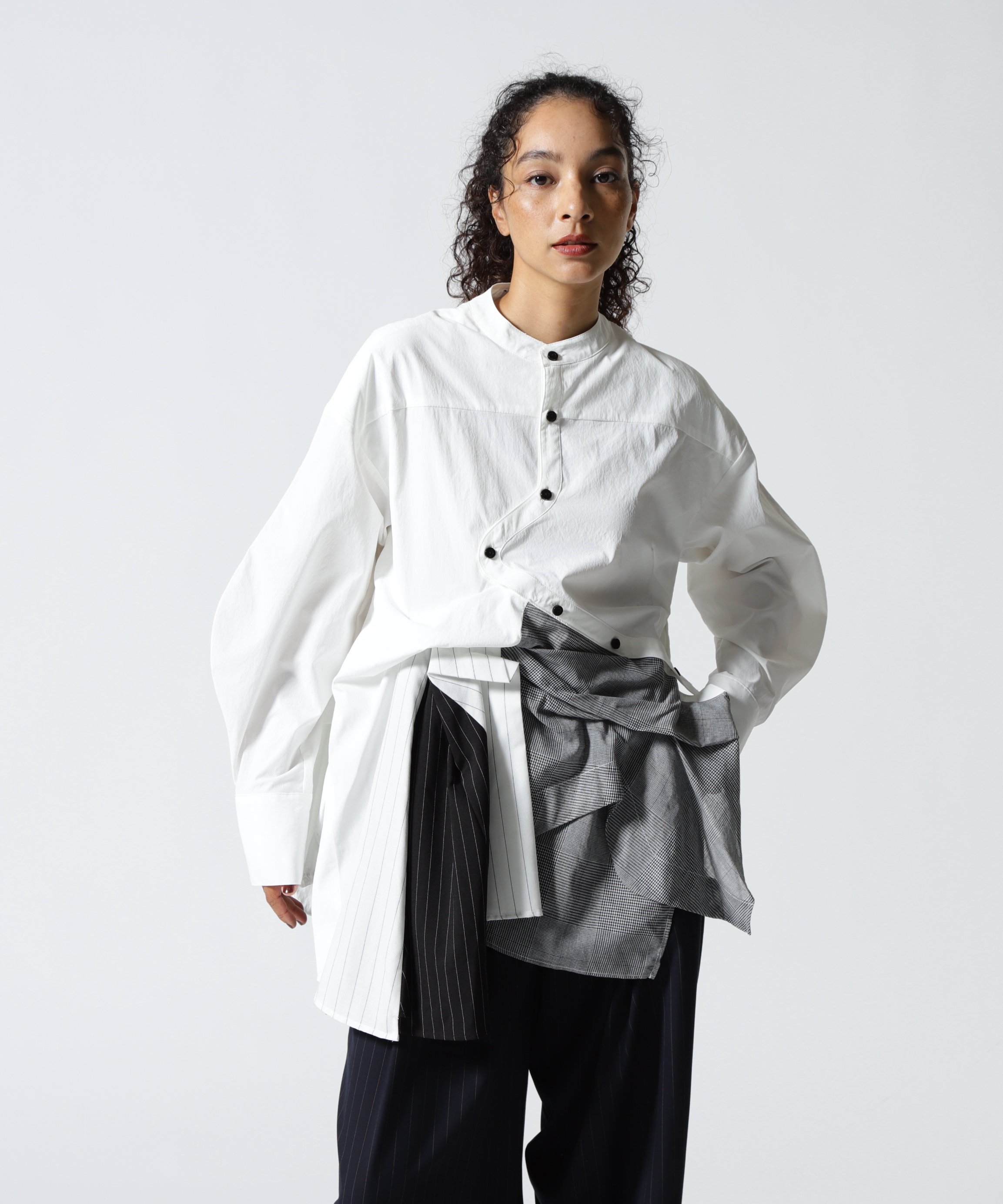 ROYAL FLASH UN3D./アンスリード/PATTERN MIX SHIRT ロイヤルフラッシュ トップス シャツ・ブラウス グレー【送料無料】のサムネイル