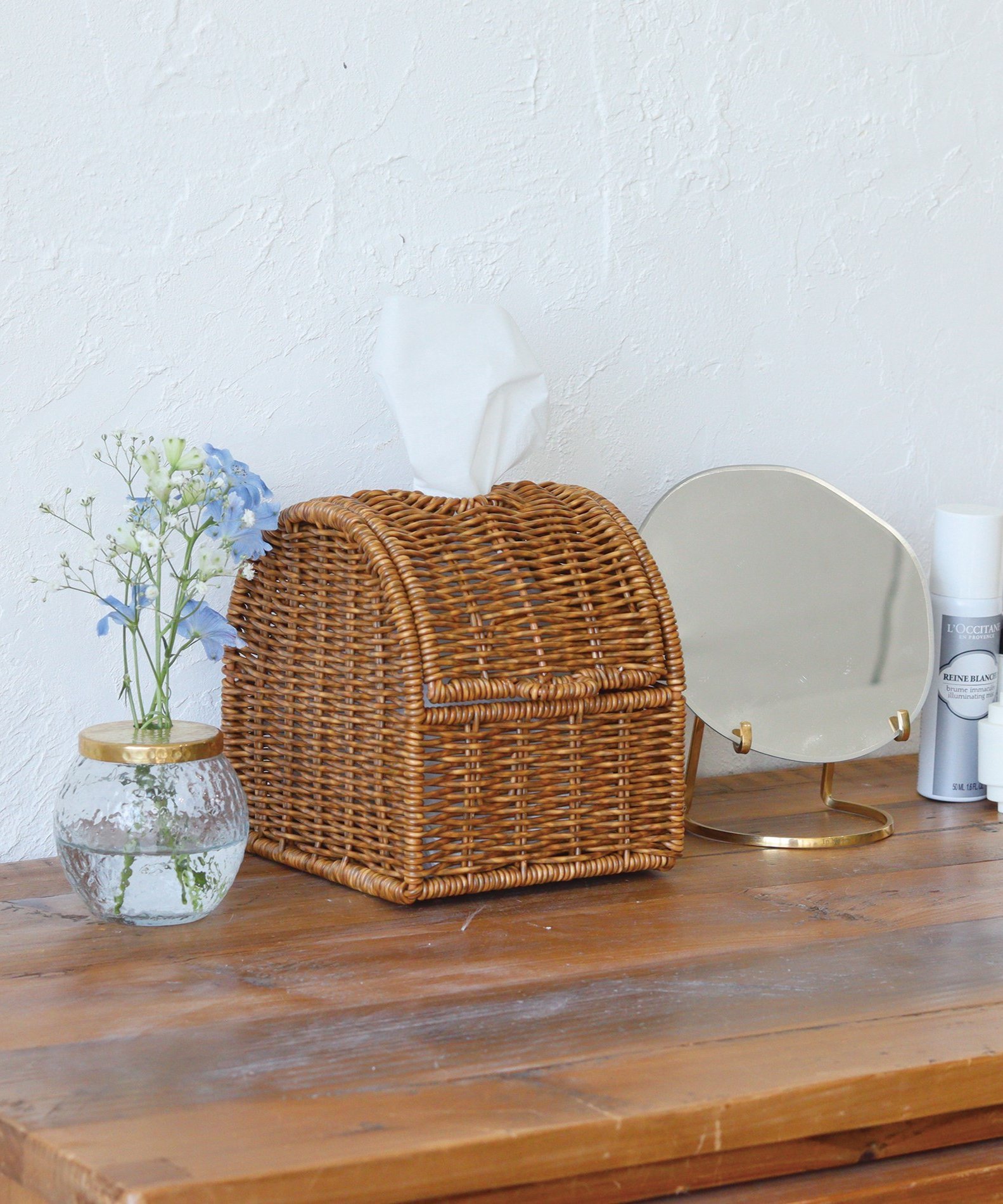 BACKYARD FAMILY UTILE ユティル コンパクトティッシュケース ローラ インテリア・生活雑貨 その他のインテリア・生活雑貨 ブラウン