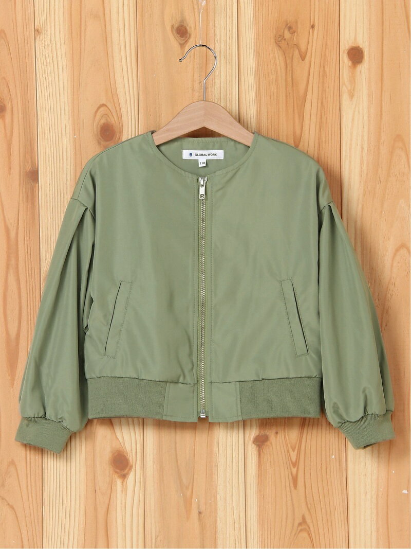 【SALE／43%OFF】GLOBAL WORK (K)ハッスイガールズブルゾン グローバルワーク ジャケット・アウター その他のジャケット・アウター カーキ ピンクのサムネイル