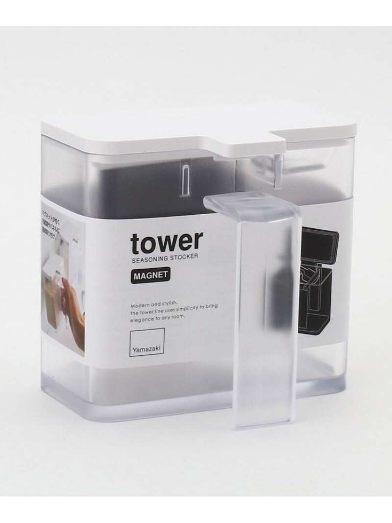 212 KITCHEN STORE マグネット調味料ストッカー WH 山崎実業 ＜tower タワー＞ トゥーワントゥーキッチンストア 食器・調理器具・キッチン用品 その他の食器・調理器具・キッチン用品 ホワイト stylife-12908864 Rakuten Fashion サンプル画像2