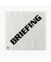 BRIEFING GOLF 【BRIEFING GOLF/ブリーフィングゴルフ】LOGO WASH TOWEL BY HIPPOPOTAMUS ブリーフィング ファッション雑貨 ハンカチ・ハンドタオル ホワイト ブラック