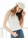 【SALE/40%OFF】LIP SERVICE 総レース2wayノースリモックTOPS リップサービス カットソー【RBA_S】【RBA_E】
