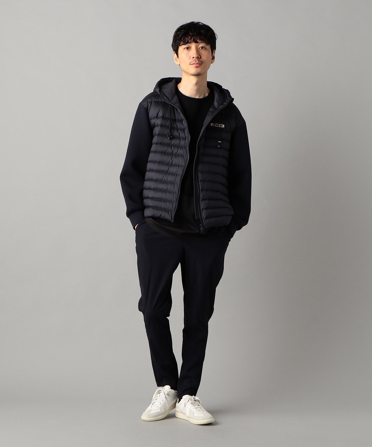 （同梱不可） 桑和 5332 長袖ブルゾン 3Lサイズ インディゴ(54) いつも爽やかな肌ざわり