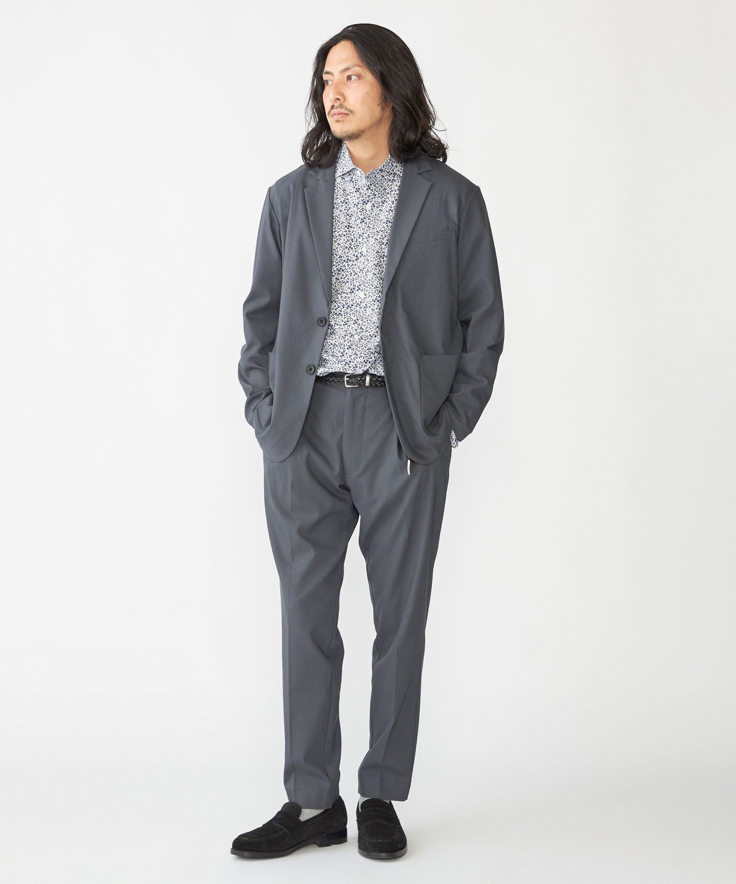 【SALE/50%OFF】SHIPS MEN 【WEB限定】SHIPS: カルゼ ストレッチ セットアップ (ジャケット+イージーパンツ) シップス スーツ・フォーマル セットアップスーツ カーキグリーン ブラック グレー【送料無料】