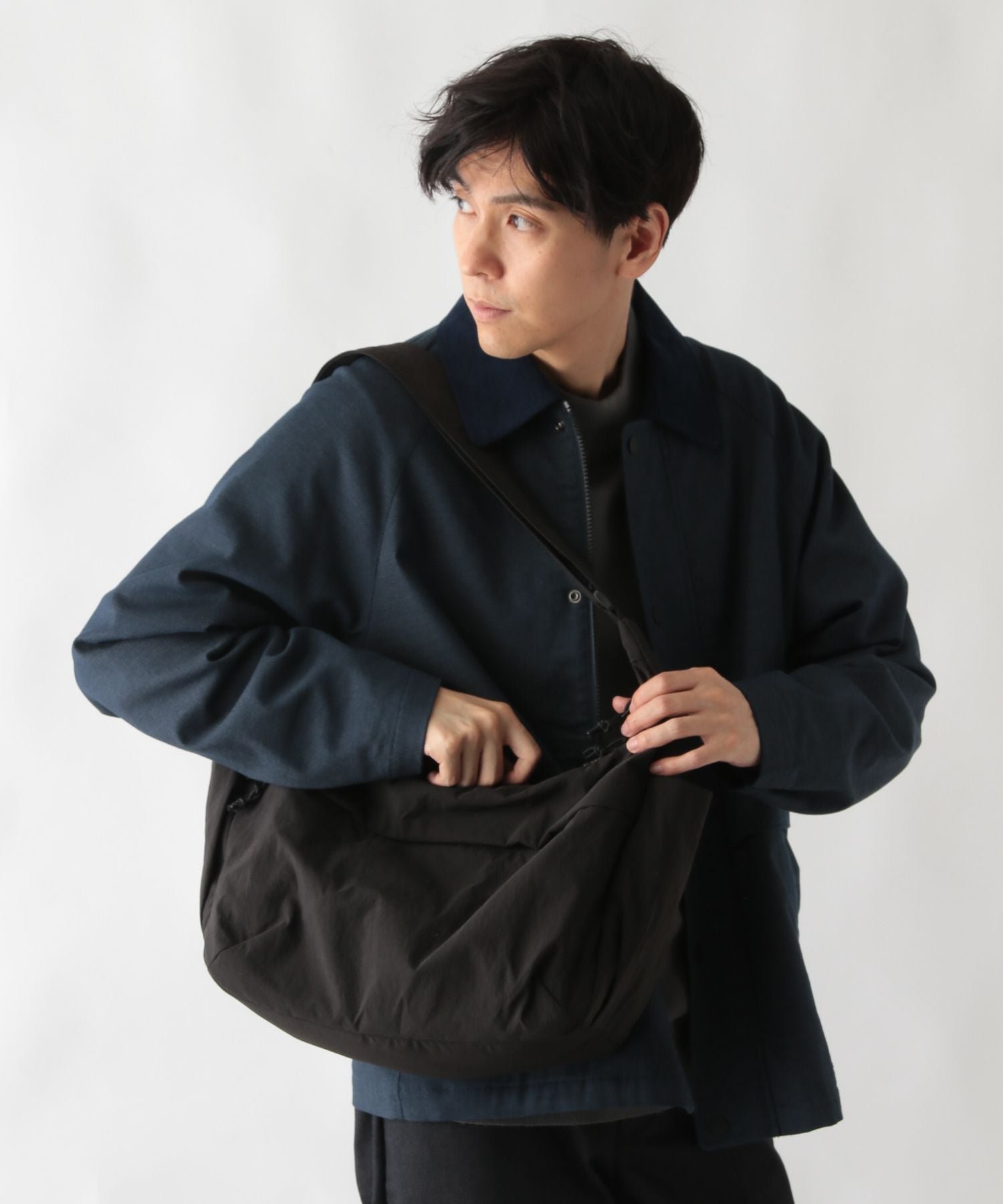 GLOBAL WORK 撥水ライト9ポケットショルダー/595521 グローバルワーク バッグ ショルダーバッグ グレー ホワイト ネイビー ベージュ ブラックのサムネイル