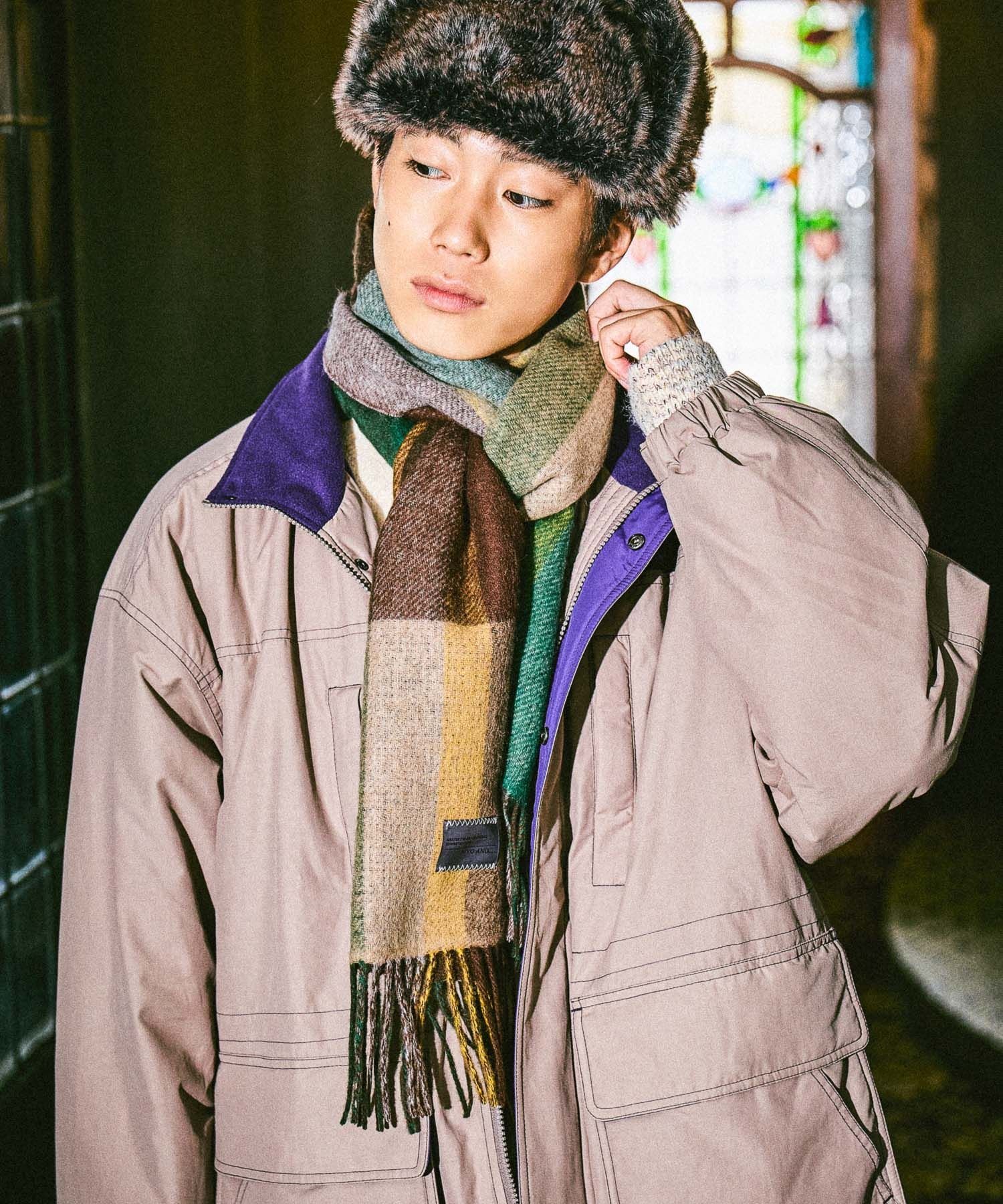 niko and ... ダブルフェイスウールマフラー ニコアンド ファッション雑貨 マフラー・ストール・ネック..