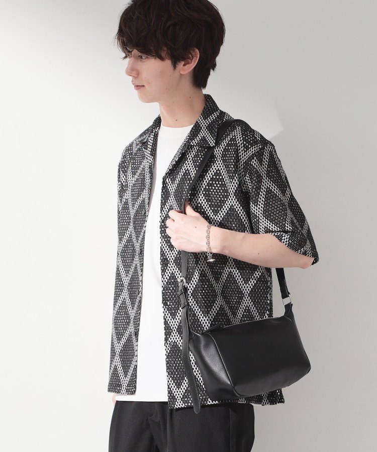 【SALE／10%OFF】THE SHOP TK 配色ショルダーバッグ ザ ショップ ティーケー バッグ ショルダーバッグ ブラック ベージュ【送料無料】