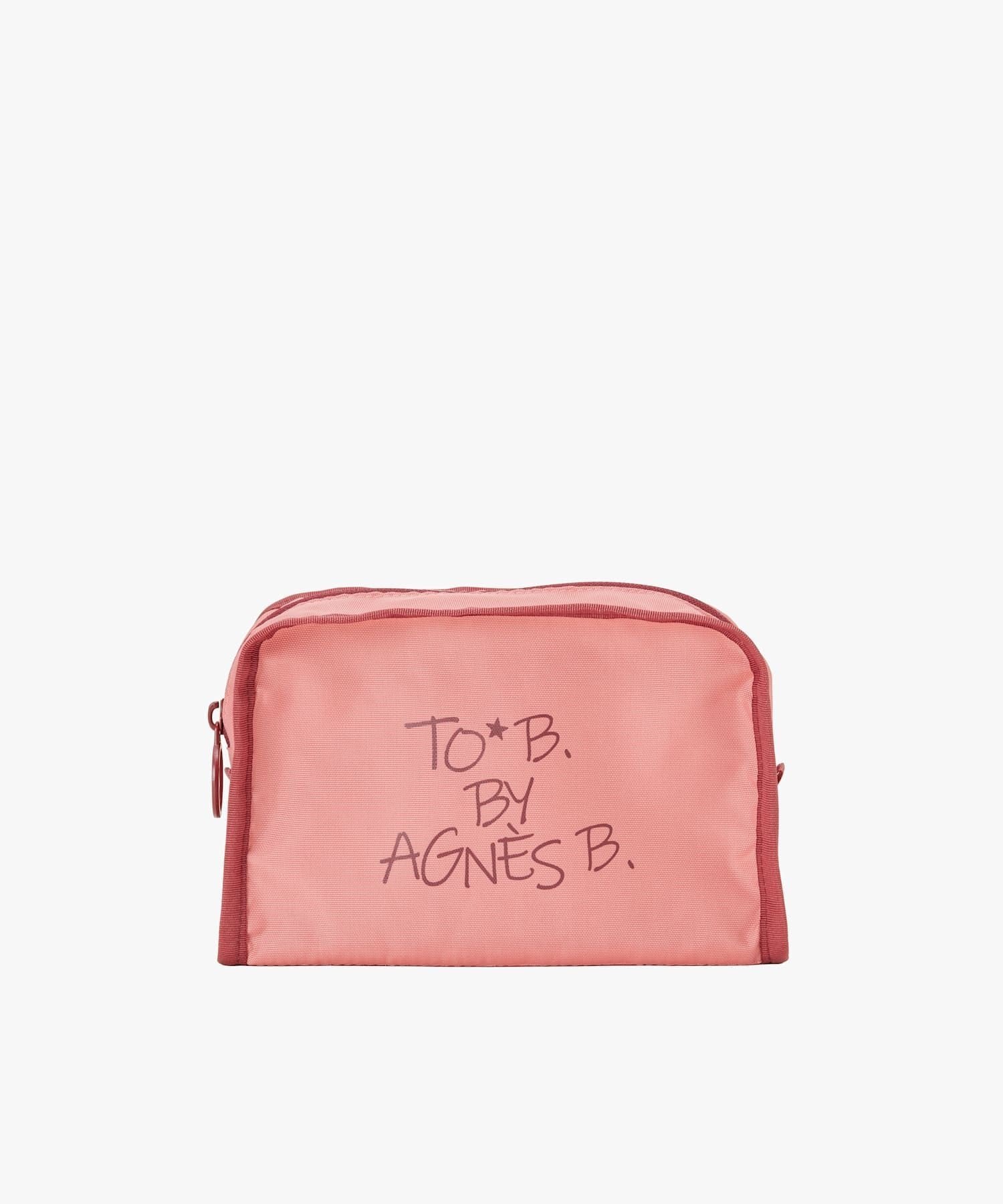 To b. by agnes b. マルチカラー ロゴ ポーチ アニエスベー 財布・ポーチ・ケース ポーチ ピンク