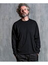 1PIU1UGUALE3 RELAX 1PIU1UGUALE3 RELAX/バックプリントビッグロングTシャツ シフォン トップス カットソー・Tシャツ ブラック ホワイト【送料無料】