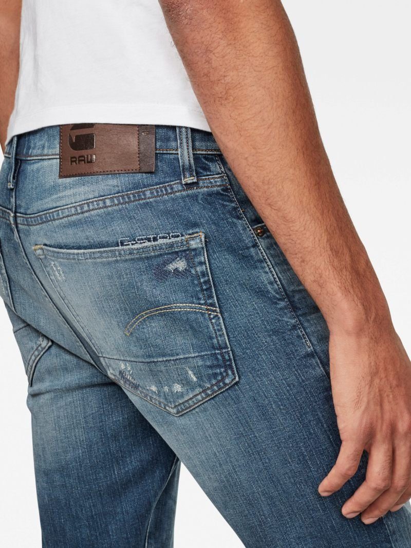 【公式ショップ】3301 SLIM JEANS/スリムテーパードジーンズ ジースターロゥ パンツ ジーンズ・デニムパンツ ネイビー