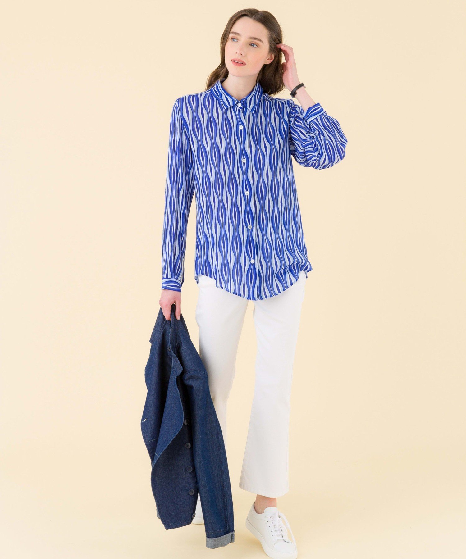 ICM4 CHEMISE シャツ アニエスベー トップス シャツ・ブラウス ブルー