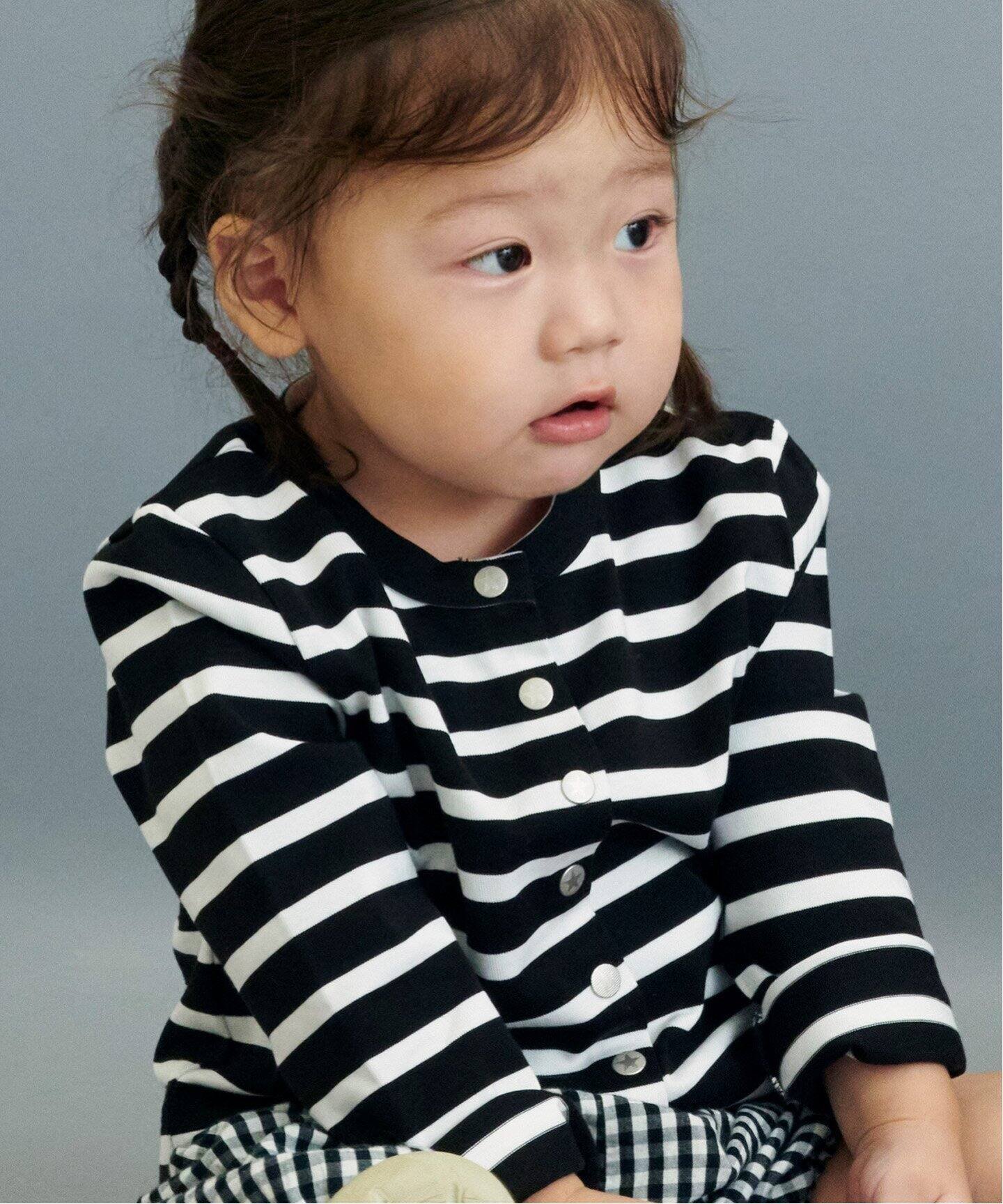 楽天Rakuten FashionIENA ENFANT [BASIC]エトワールスナップカーディガン baby-kids（80cm-150cm） イエナ　アンファン マタニティウェア・ベビー用品 その他のベビーグッズ ブラック ネイビー【送料無料】