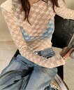 【SALE/65%OFF】HALEY PESCA HALEY PESCA/(W)フラワーシースルートップス チェルカ トップス カットソー・Tシャツ ブラック ...