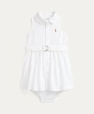 【SALE/50%OFF】POLO RALPH LAUREN (ベビー)コットン オックスフォード シャツドレス & ブルマー ラルフローレン マタニティウェア・ベビー用品 ロンパース・カバーオール ホワイト【送料無料】