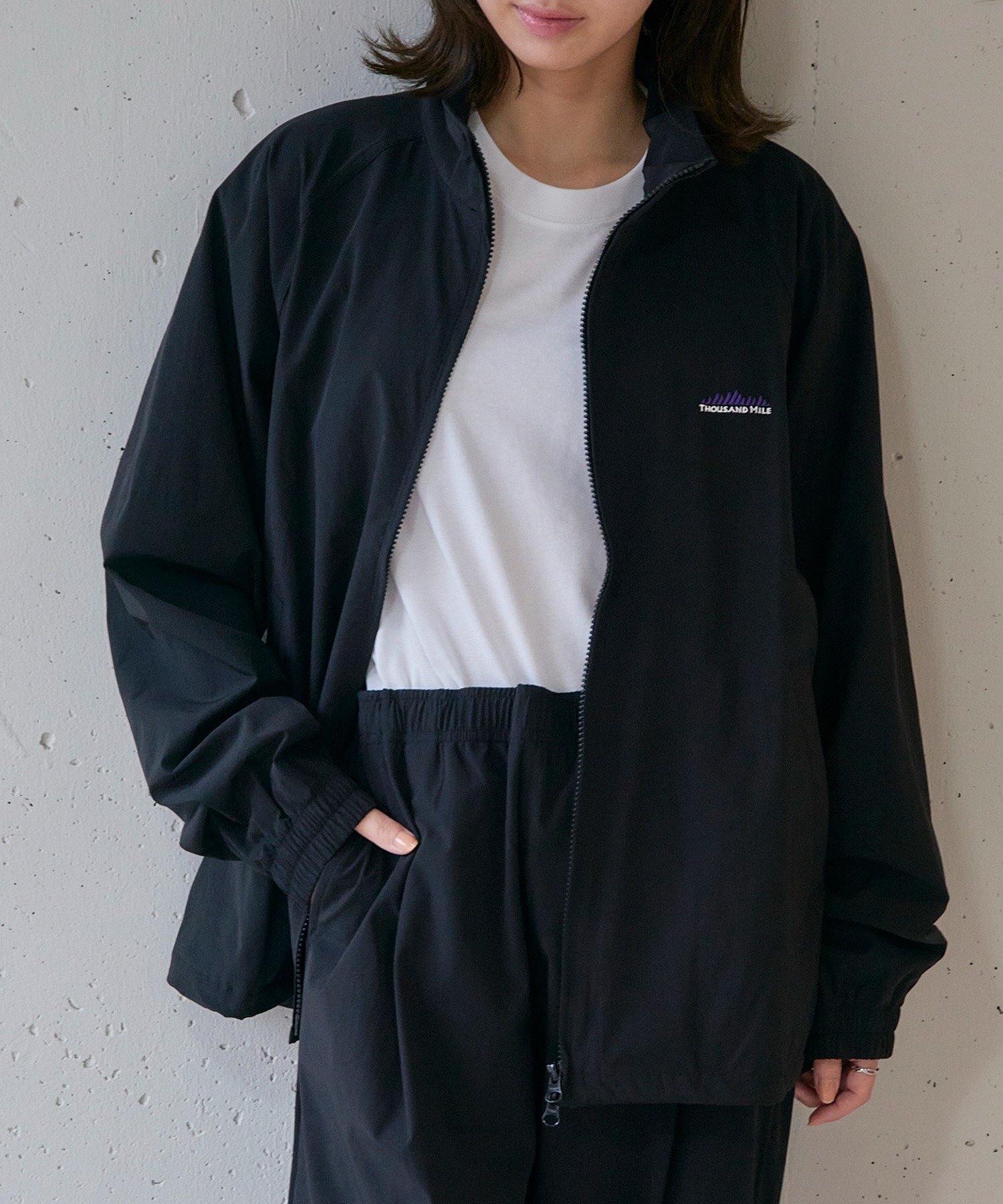 【SALE／10%OFF】THOUSAND MILE THOUSAND MILE/ZIP BLOUSON&T-SHIRT&PANTS SET UP カセットチャート ジ..