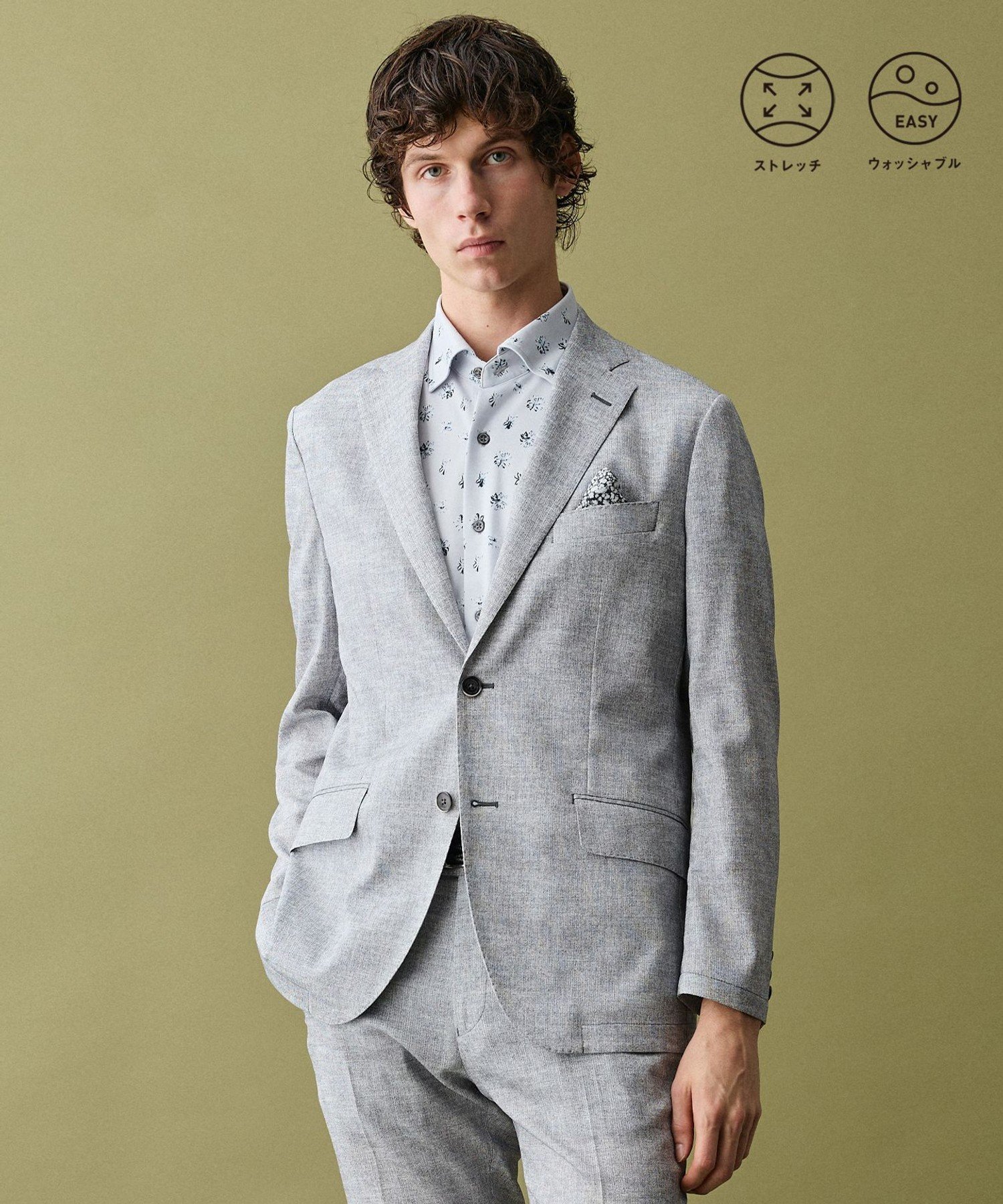 JOSEPH ABBOUD 【通気性/清涼/軽量/ストレッチ】クールピケストレッチジャケット ジョセフアブード ジャケット・アウター テーラードジャケット・ブレザー ネイビー【送料無料】