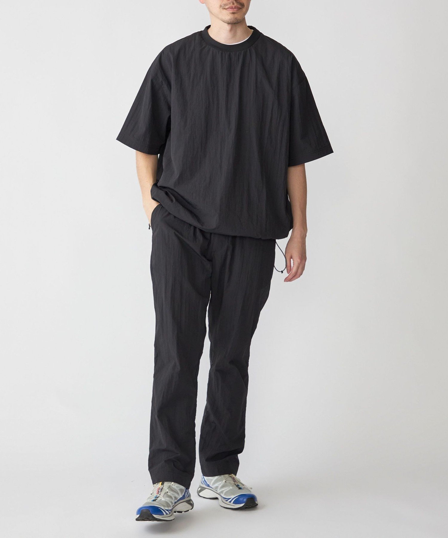 【SALE／50%OFF】SHIPS MEN SHIPS:＜遮熱/吸水速乾/接触冷感等＞SHELTECH(R) プルオーバー スピンドル Tシャツ シップス トップス カットソー・Tシャツ グレー ブラック【送料無料】