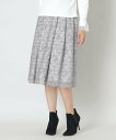 【SALE/30%OFF】TO BE CHIC リボン刺しゅう チュールスカート トゥー ビー シック スカート その他のスカート ブラック グレー【送料無料】