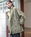 【SALE/54%OFF】niko and ... スタンドトレンチコート ニコアンド ジャケット・アウター トレンチコート ベージュ カーキグリーン ネイビー...