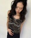 Oriens JOURNAL STANDARD カモフラージュレース キャミソール オリエンス ジャーナルスタンダード インナー・ルームウェア その他のインナー・ルームウェア グリーン【送料無料】(4)