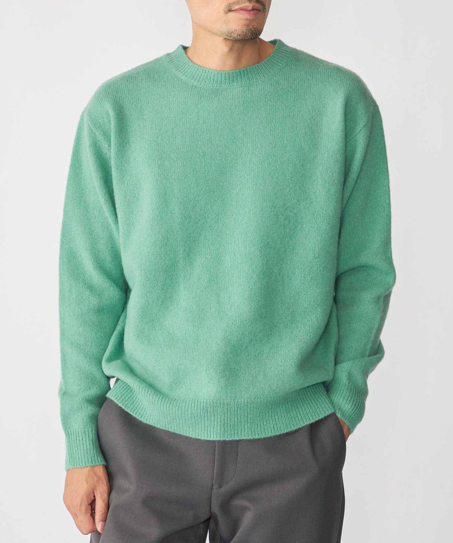 SHIPS MEN SHIPS: 5ゲージ ヤク ブレンド クルーネック ニット シップス トップス ニット パープル ブラウン レッド【送料無料】のサムネイル