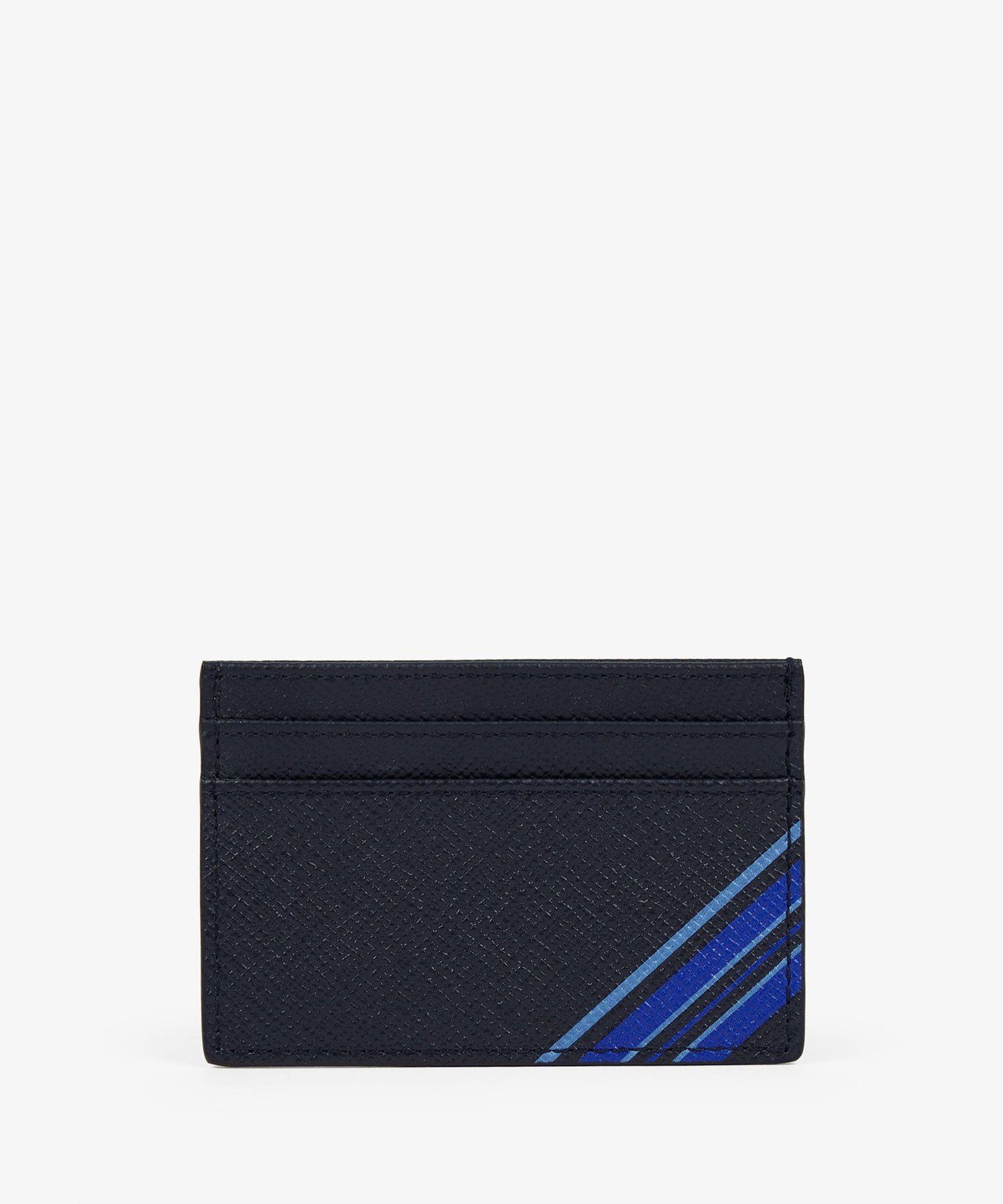 SMYTHSON Flat Card Holder in Panama Stripe スマイソン 財布・ポーチ・ケース 名刺入れ・カードケース ネイビー【送料無料】