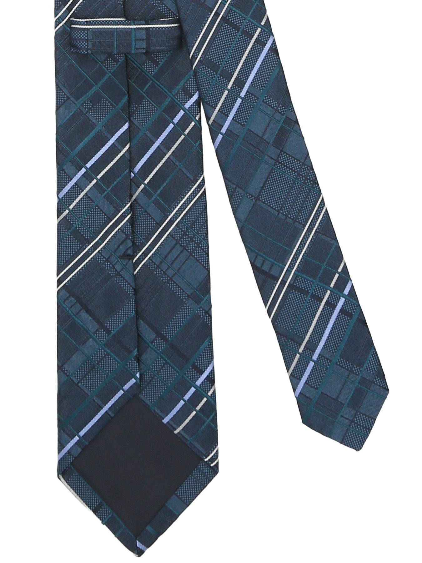 【SALE／10%OFF】GRAND-BACK 【大きいサイズ】グランバック/GRAND-BACK 日本製シルク デザインチェック柄 レギュラータイ 8.5cm幅 タカキュー スーツ・フォーマル ネクタイ・蝶ネクタイ ブルー【送料無料】