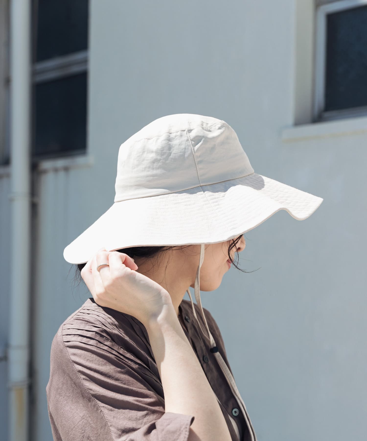 URBAN RESEARCH DOORS ウォッシャブルツバ広ハット アーバンリサーチドアーズ 帽子...