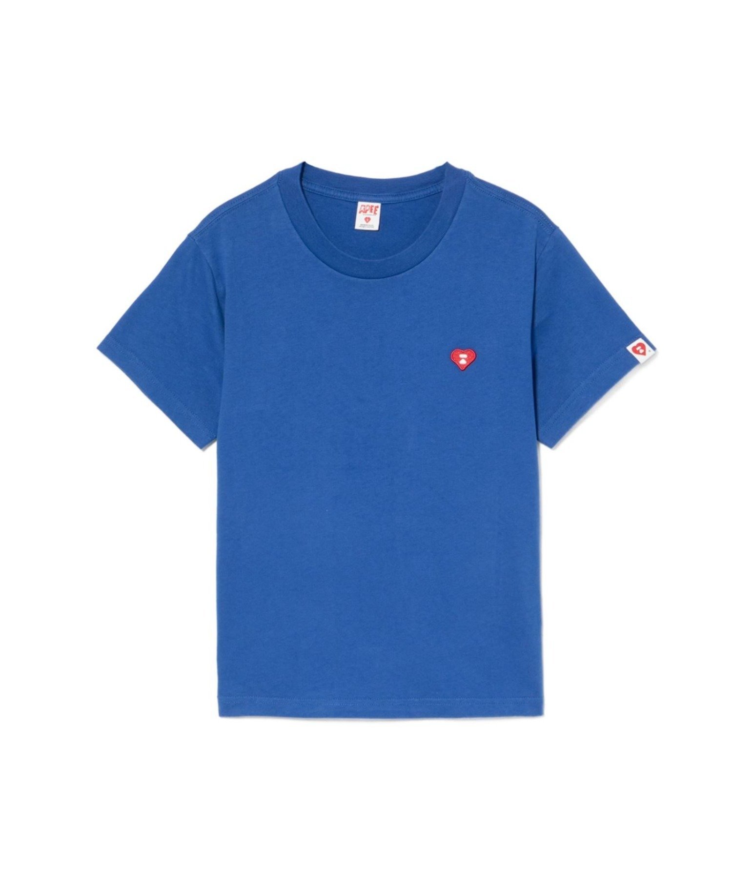 HEART BADGE TEE ア ベイシング エイプ トップス カットソー・Tシャツ ブルー ホワイト ブラック