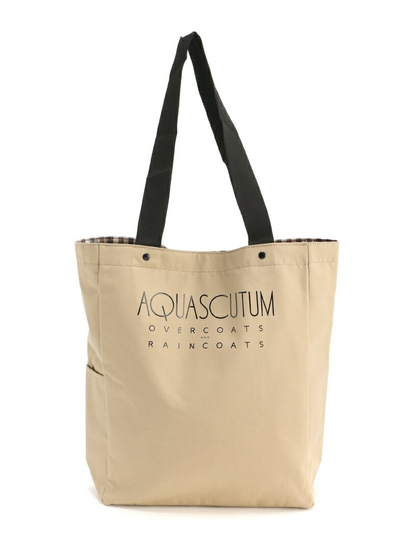 Aquascutum MEN Aquascutum Men/(M)AQUA5 トートバッグ アクアスキュータム バッグ トートバッグ ベージュ ネイビー【送料無料】