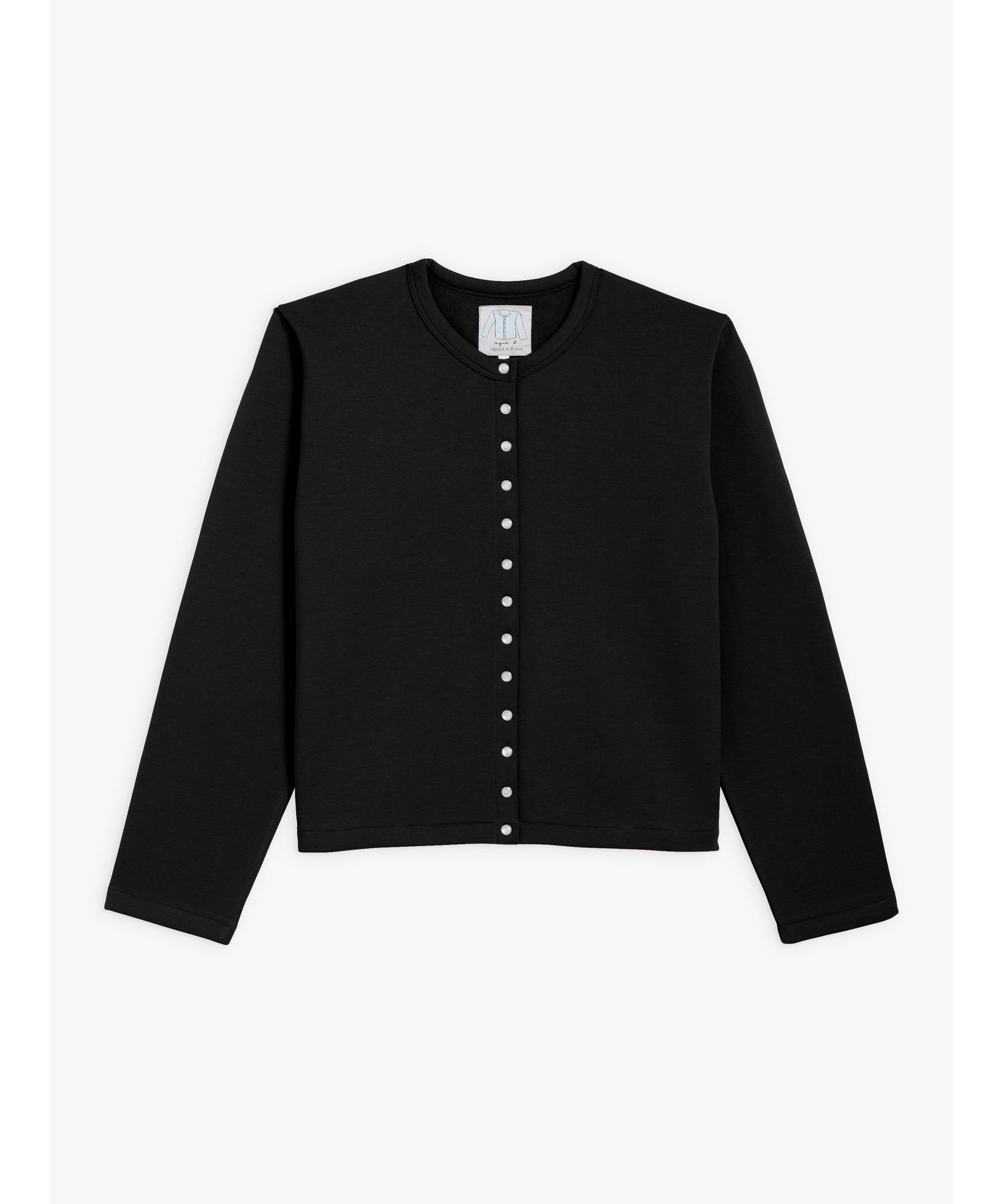 アニエスベー カーディガン レディース agnes b. FEMME M001 CARDIGAN カーディガンプレッション アニエスベー トップス カーディガン ブラック【送料無料】