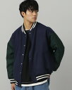 ビームス スタジャン メンズ 【SALE／70%OFF】BEAMS HEART BEAMS HEART / メルトン スタジャン ビームス アウトレット ジャケット・アウター ブルゾン・ジャンパー ネイビー ブラック グリーン