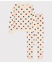 【SALE/10%OFF】PETIT BATEAU 長袖パジャマ プチバトー インナー・ルームウェア パジャマ ホワイト【送料無料】