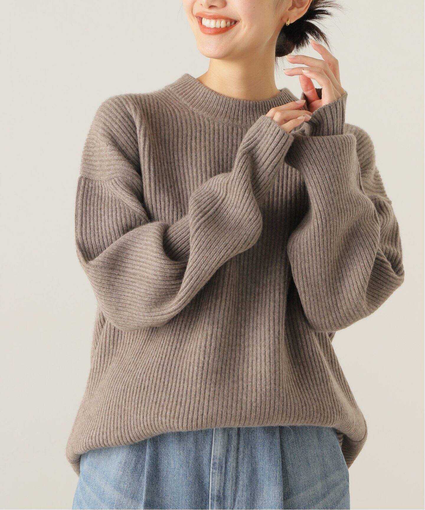 FRAMeWORK 【SEEALL / シーオール】OVERSIZED CREWNECK SWEATER フレームワーク トップス ニット ブラック【送料無料】