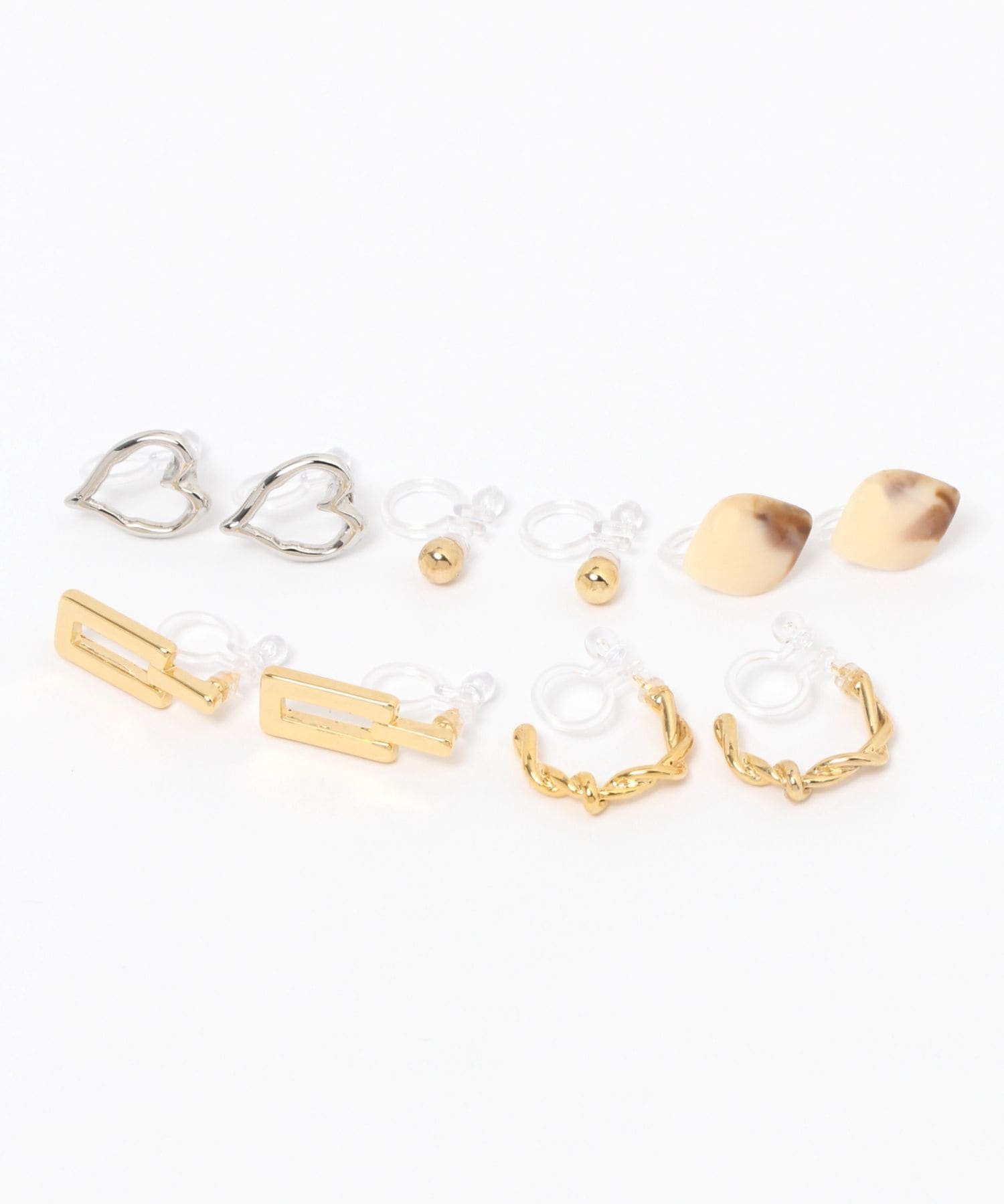 studio CLIP 5SET 樹脂ノンホールイヤリング スタディオクリップ アクセサリー・腕時計 イヤリング・イヤーカフのサムネイル