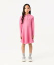 【SALE/40%OFF】LACOSTE 【EC限定】GIRLS鹿の子地ポロドレス ラコステ ワンピース・ドレス シャツワンピース ブルー ピンク ネイビー レ...