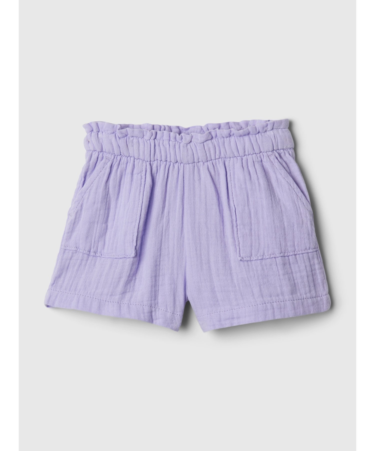 【SALE／40%OFF】GAP (K)クリンクルガーゼ プルオンショートパンツ (幼児) ギャップ パンツ その他のパンツ パープル ブルー ホワイト グリーン