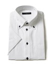 TETE HOMME 形態安定 アソート T/Cドレスシャツ / 半袖ビジネス テットオム スーツ・フォーマル Yシャツ・カッターシャツ ホワイト ブルー