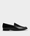 CHARLES & KEITH アーモンドトゥ ステッチトリムローファー チャールズアンドキース シューズ・靴 ローファー【送料無料】